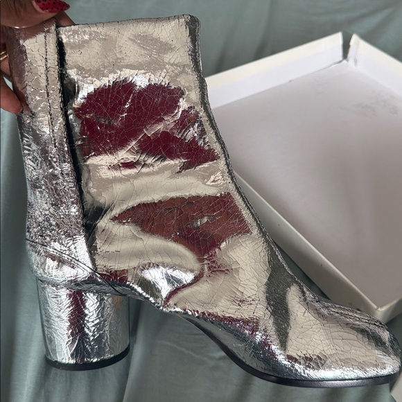 Maison Martin Margiela Silver Ankle Boots - Picture 6 of 6